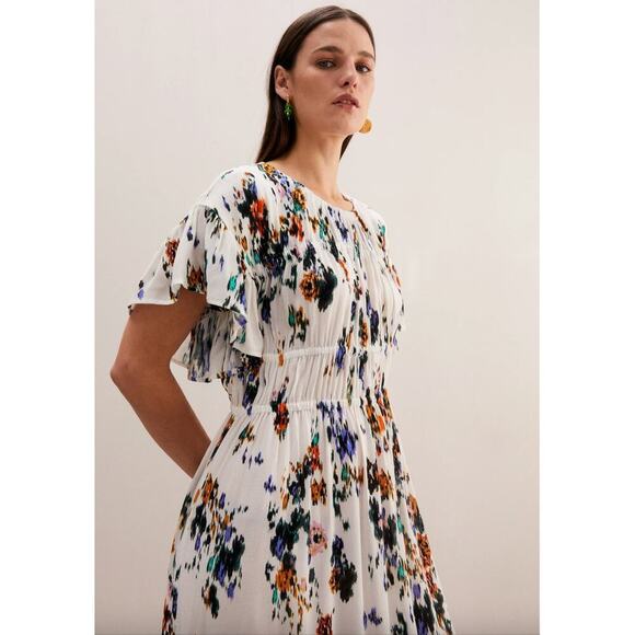 NEW $383 MUNTHE Jacey Dress Midi Multi - Picture 2 of 13